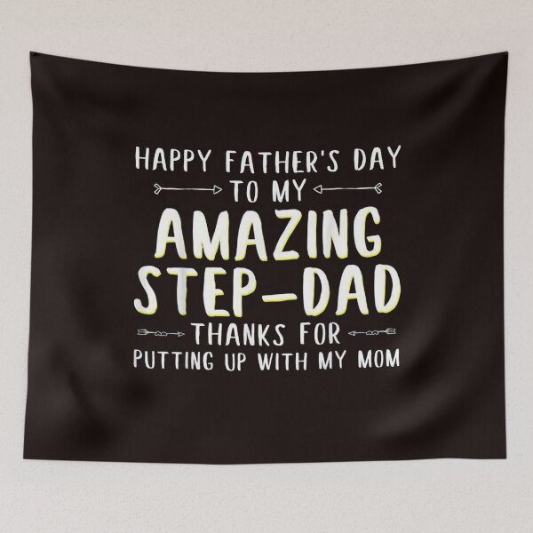Item preview, Happy Father's Day To My Amazing Step-Dad, Thanks For Putting Up With My Mom | Gift For Dad | Gift Idea designed and sold by ThuyPhamStore.