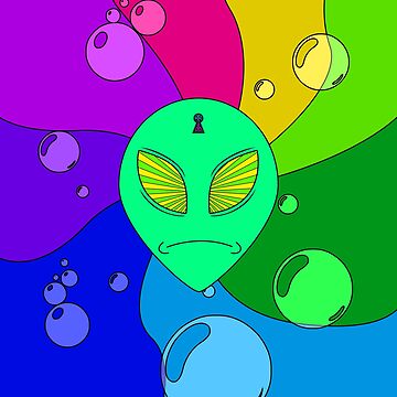 Artwork thumbnail, Trippy Alien by Retroperks