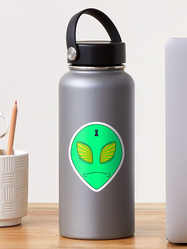 Thumbnail 1 of 3, Sticker, Trippy Alien designed and sold by djspacegr.