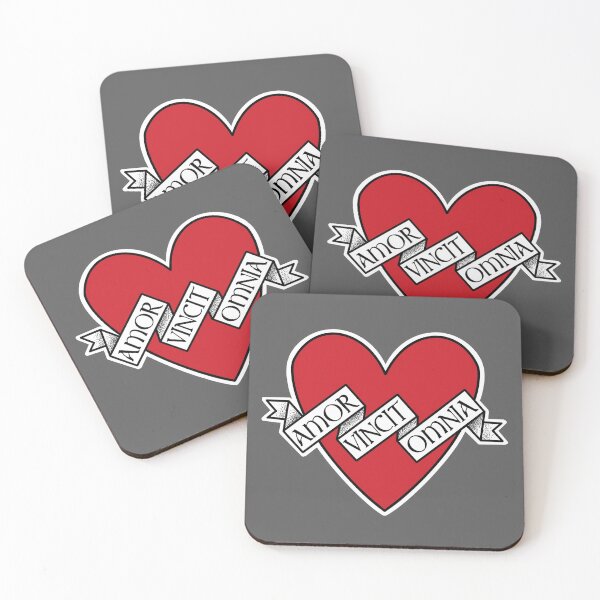 Item preview, amor vincit omnia red heart designed and sold by weilertsen.