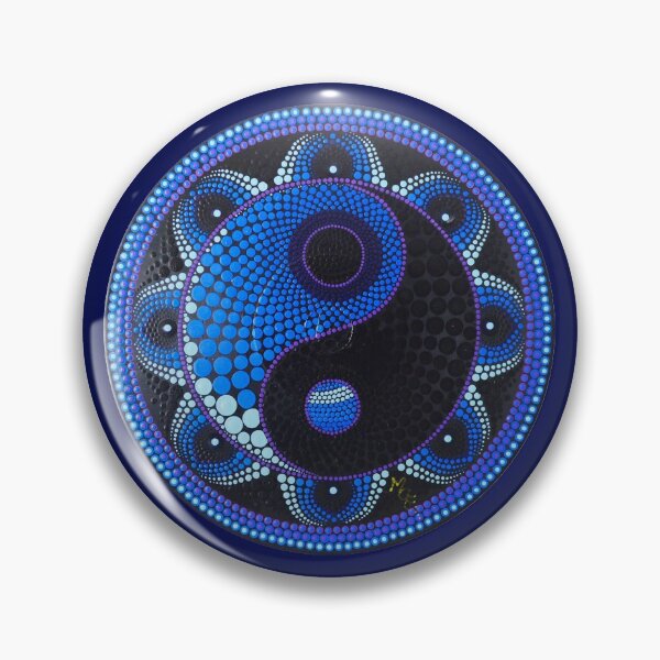 Item preview, Indigo Vibes Mandala designed and sold by OneDailyDesign.