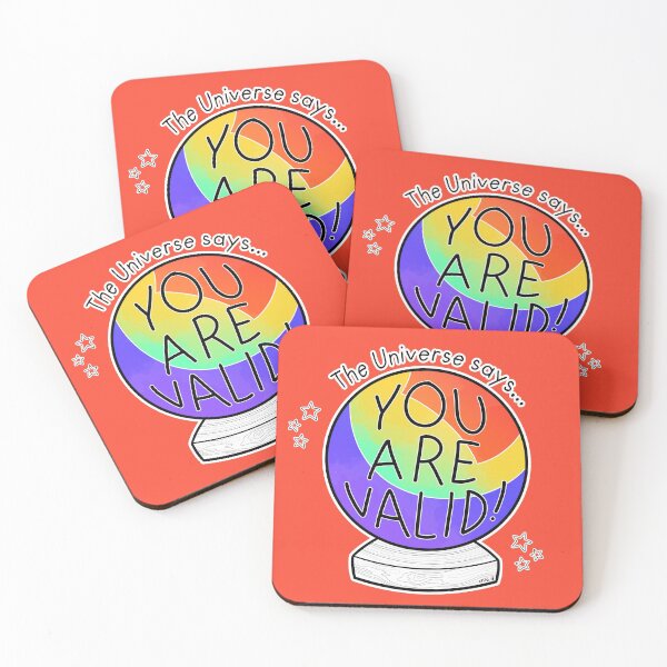 Item preview, Rainbow flag crystal ball - The Universe says... You are valid! designed and sold by Chiara Filincieri.