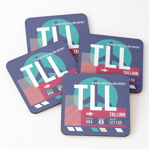 Item preview, Tallinn, Estonia (TLL) Airport Code Baggage Tag designed and sold by SLAG-Creative.