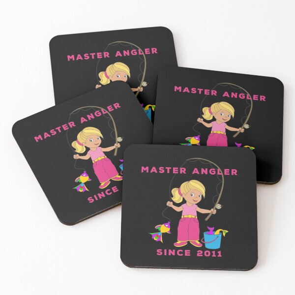 Item preview, Master Angler Since 2011 Girl With a Fish designed and sold by KeysTreasures.