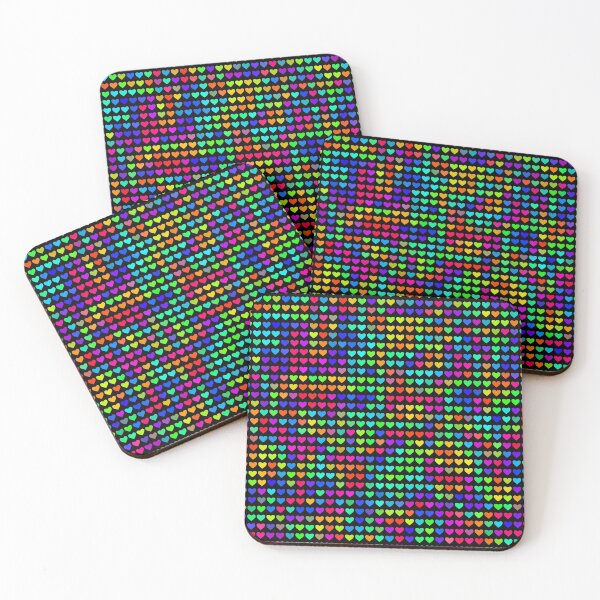 Item preview, Funky Bold Colorful Hearts Seamless Pattern designed and sold by Kaleiope Studio.