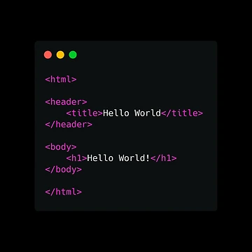 Aperçu de l'œuvre HTML Hello World de Create-