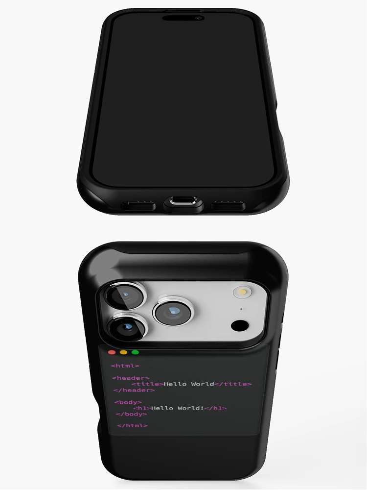 Thumbnail 3 of 4, iPhone Case, HTML Hello World designed and sold by Create-.