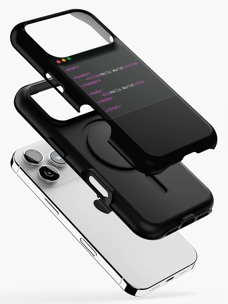 Thumbnail 2 of 4, iPhone Case, HTML Hello World designed and sold by Create-.
