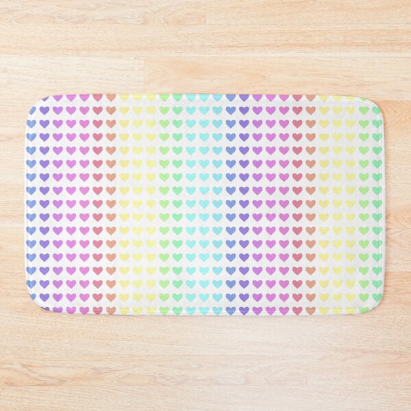 Item preview, Muted Pale Rainbow Heart Seamless Pattern designed and sold by Kaleiope Studio.