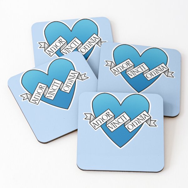 Item preview, Copy of amor vincit omnia blue heart designed and sold by weilertsen.