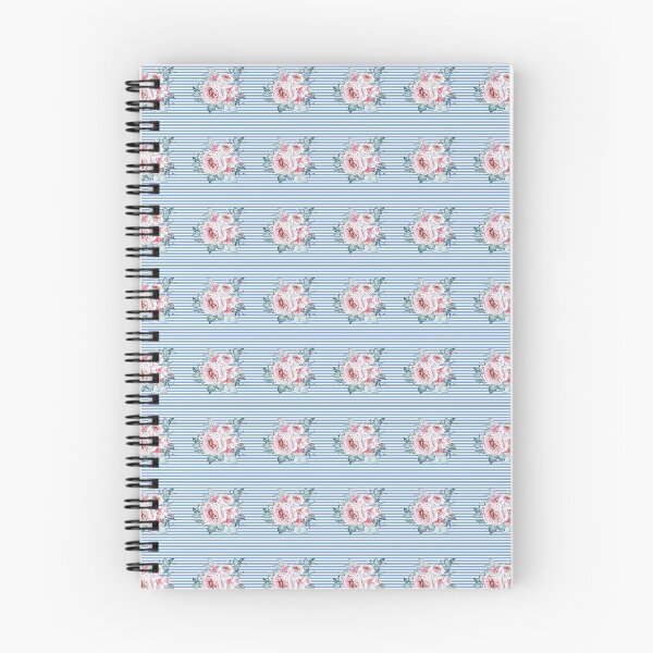 Item preview, Floral blue stripes designed and sold by Pinkapple1009.