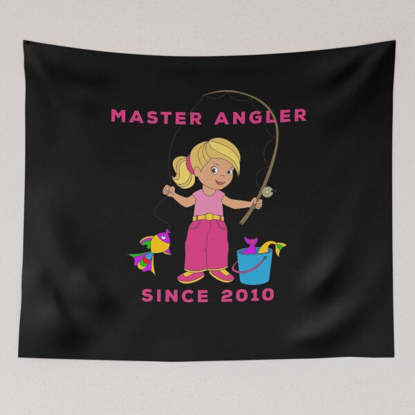 Item preview, Master Angler Since 2010 Girl With a Fish designed and sold by KeysTreasures.