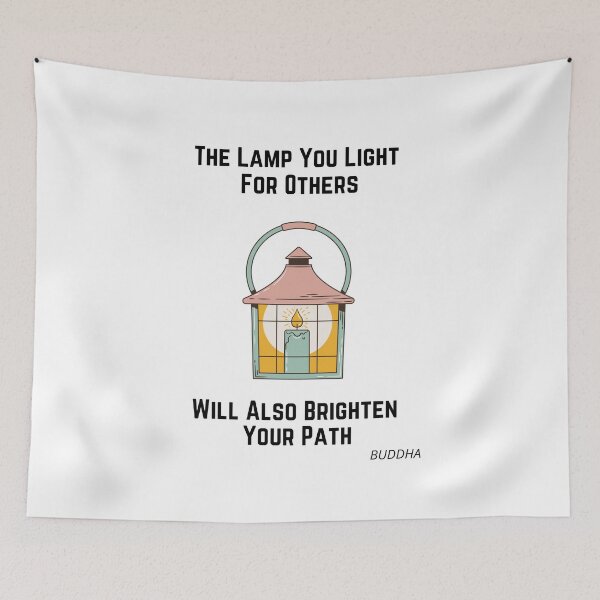 Item preview, BUDDHA Quote Design - The Lamp You Light designed and sold by BeaconMarketing.