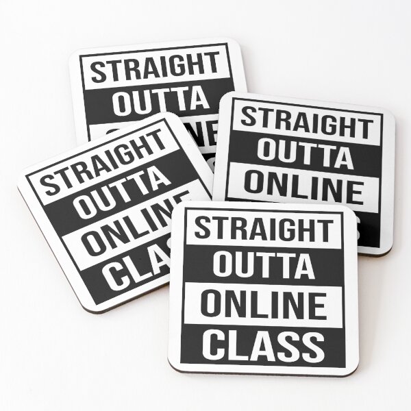 Item preview, Straight Outta Online Class Funny Gift For Student designed and sold by Tema EL.
