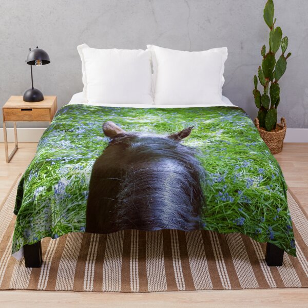 Item preview, Horse in bluebell woods designed and sold by AJPaint.