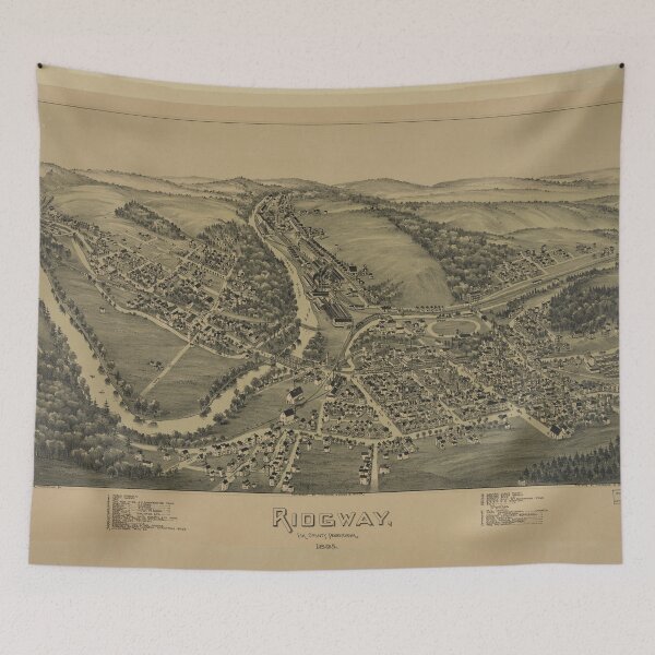Item preview, Ridgway, Elk County, Pennsylvania (1895) designed and sold by allhistory.