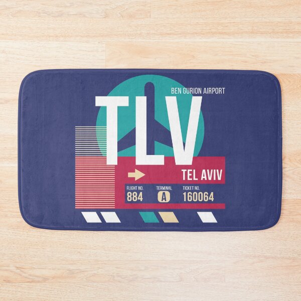 Item preview, Tel Aviv, Israel (TLV) Airport Code Baggage Tag designed and sold by SLAG-Creative.