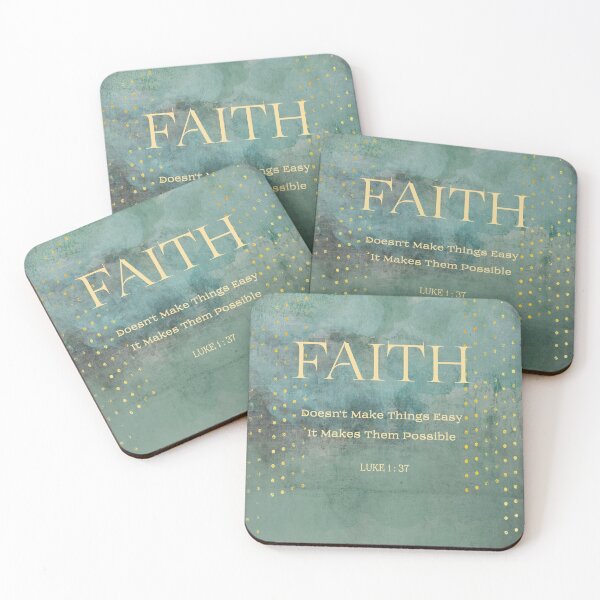 Item preview, Bible verse faith green designed and sold by Pinkapple1009.