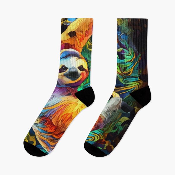 Item preview, Colorful sloth designed and sold by hustlart.