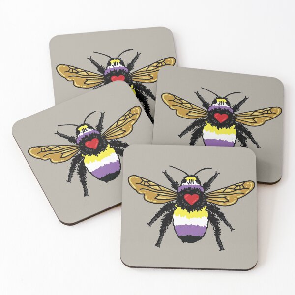Item preview, Pride Bee! Non-binary designed and sold by Éiran Bones.