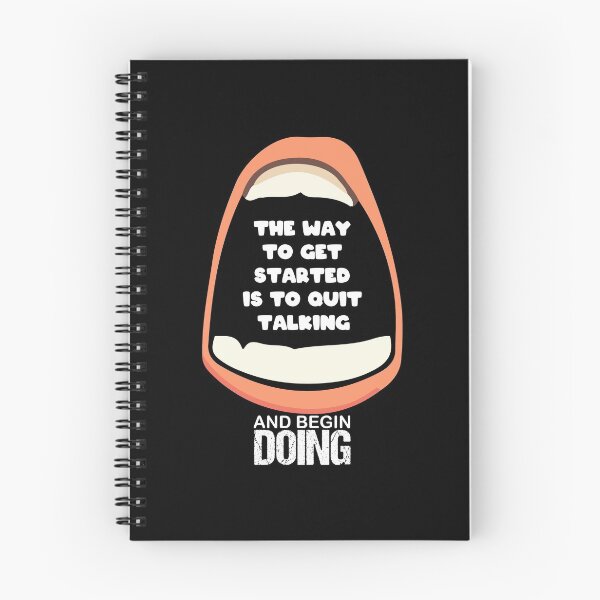 Item preview, The Way To Get Started Is To Quit Talking And Begin Doing Big Mouth Funny Design designed and sold by Artysneak.
