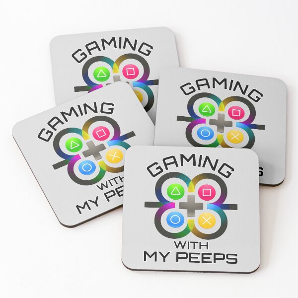 Item preview, Gaming With My Peeps - Buton Pad - Classic Layout designed and sold by NoMatterLab.