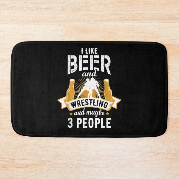 Item preview, I Like Beer And Wrestling And Like 3 People Wrestler Coach  designed and sold by beatabea.