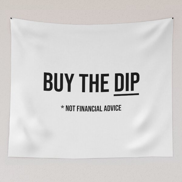 Item preview, Buy the dip (not financial advice) designed and sold by MerlinTea.