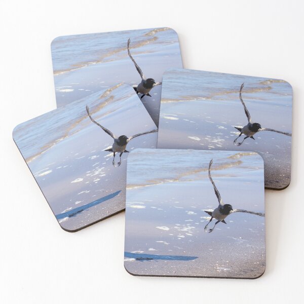Item preview, Grey crow, flying off above the water designed and sold by lena-maximova.