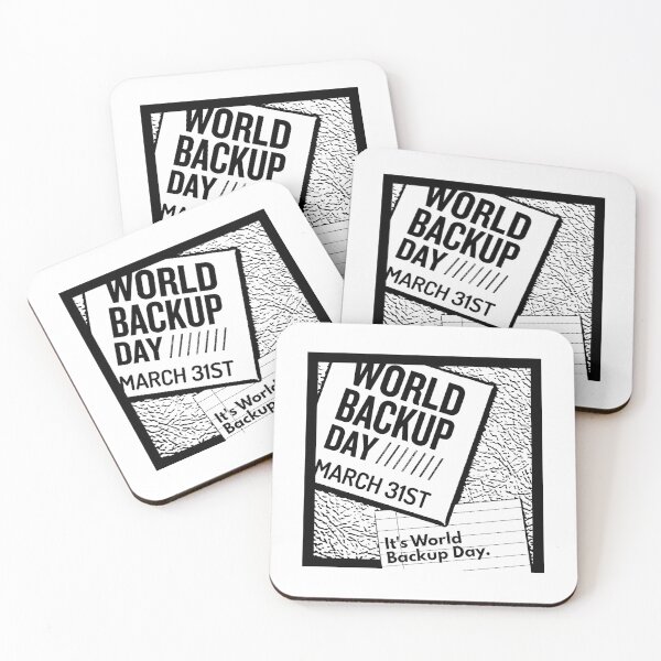 Item preview, March 31st, World Backup Day graphic 2 designed and sold by RedFootedBooby.