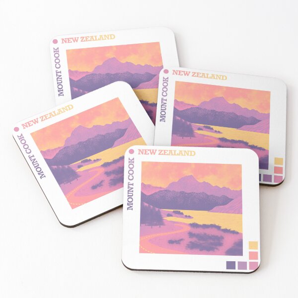 Item preview, Mount Cook New Zealand abstract sunset palette designed and sold by ALP  Creates.