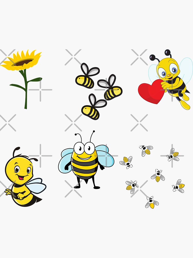 Cute Wholesome Bee Save the Bees Bumblebee' Sticker