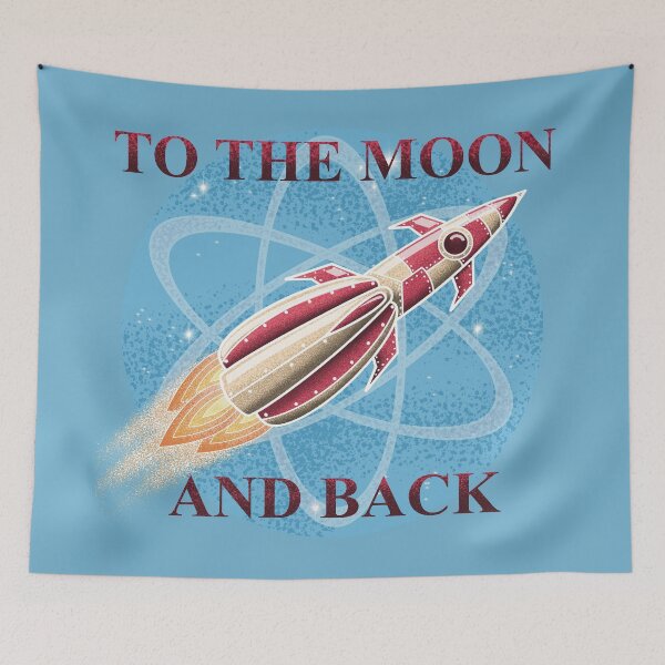 Item preview, Retro rocket, to the moon and back designed and sold by Boybot.