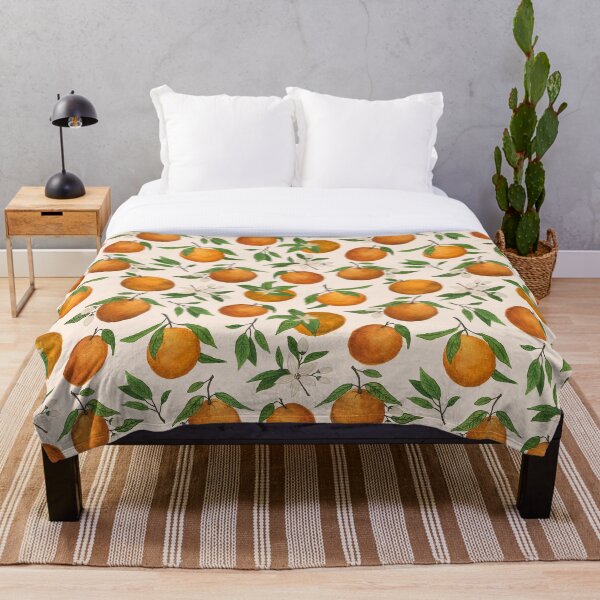 Item preview, Patrón de flor de naranja designed and sold by Lauren Ullrich.