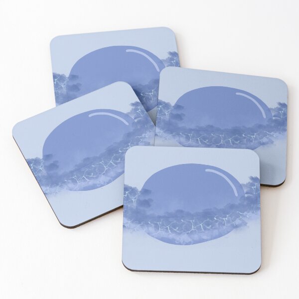 Blue Galaxy planet Coasters (Set of 4)