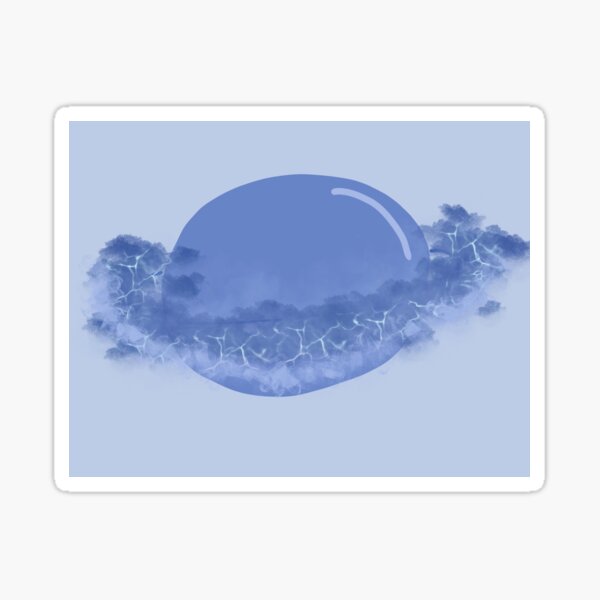 Blue Galaxy planet Sticker