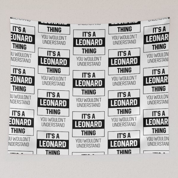 Item preview, It's Leonard Thing - Family Name Gift designed and sold by DiogoCalheiros.