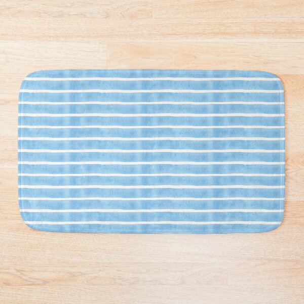 Item preview, Watercolor Stripes - Bleached Washed Blue Jeans Shade Pattern designed and sold by AlicjaCurioseur.