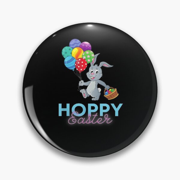 Item preview, Funny Cute Hoppy Happy Easter Bunny Balloons Eggs And Basket  designed and sold by beatabea.