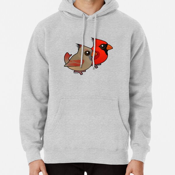 Birdorable Northern Cardinal Pair Pullover Hoodie