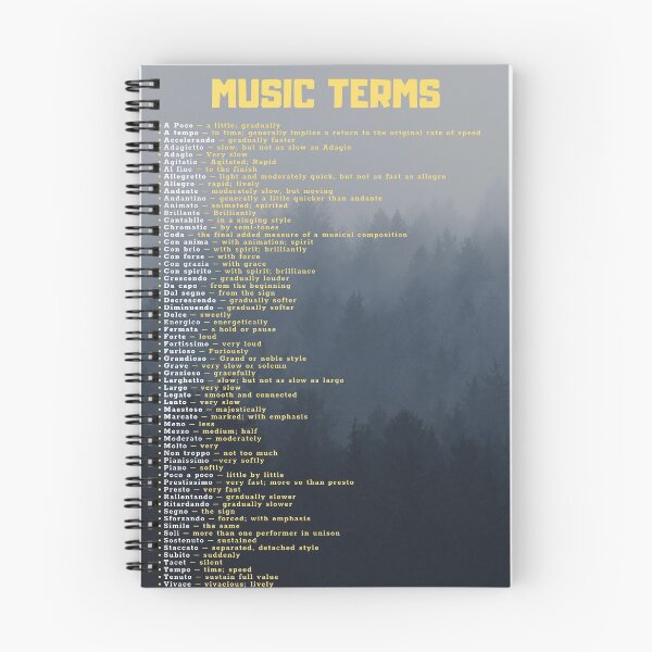 Item preview, Music Terms - Forest theme designed and sold by Musicianst0re.