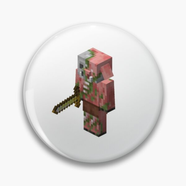 Minecraft Zombie Pigman Pin By Wackyworms Redbubble