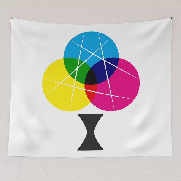 Item preview, CMYK Colour Scratch Tree designed and sold by John Uttley.