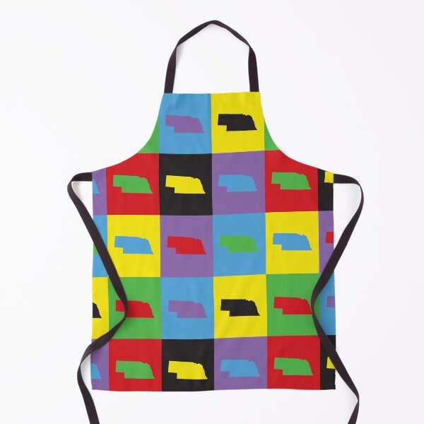 Item preview, Nebraska Pop Art State Outline Pattern designed and sold by ValeriesGallery.