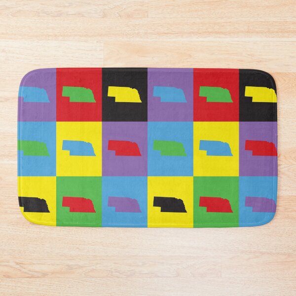 Item preview, Nebraska Pop Art State Outline Pattern designed and sold by ValeriesGallery.
