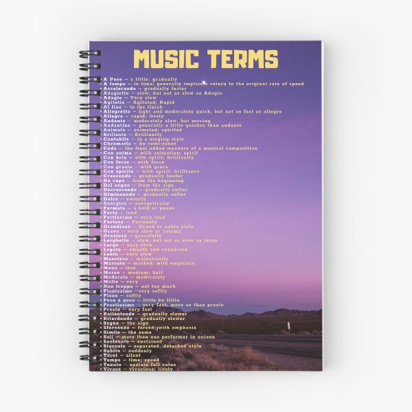 Item preview, Music Terms -  Road Theme designed and sold by Musicianst0re.