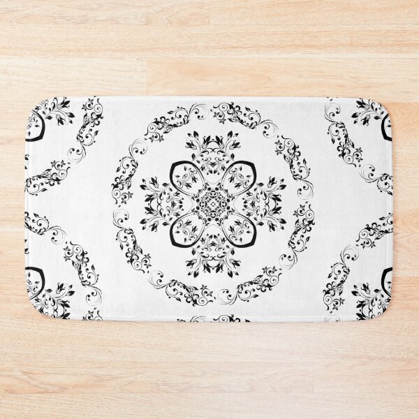 Item preview, Mandala black flowers designed and sold by Anahis Pineda.