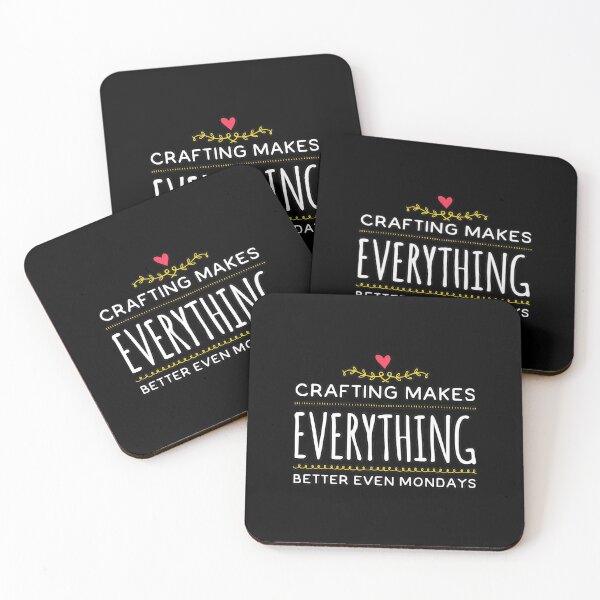 Item preview, crafting makes everything better even mondays designed and sold by suver.