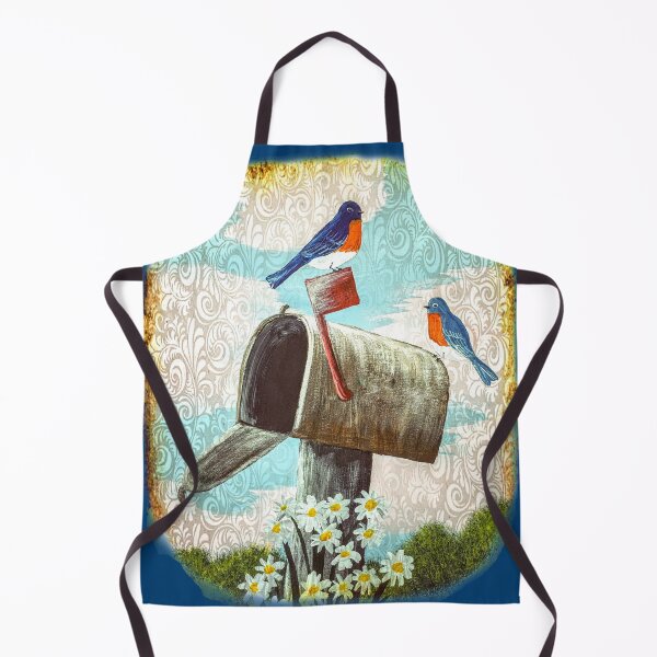 Item preview, Bluebirds on a Mailbox, Aged Fade Filigree designed and sold by SistersInArtN.