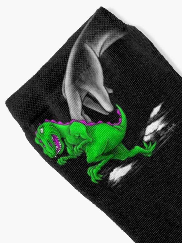 Alternate view of RAWR Dinosaur Sock Art Socks